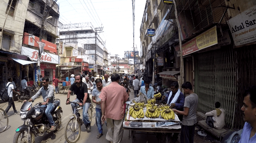 Typisk gatebilde i india